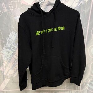 Charli XCX Black Graphic Hoodie 360